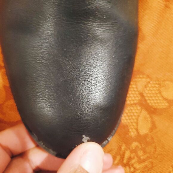 AMERICAN RAG Black Faux Leather Ankle Boot - Picture 3 of 5